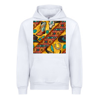 White western cowboy bull skull seamless pattern Urban Hoodie - BundleAndBundleShop