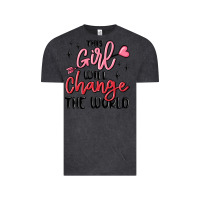 Vintage Black this girl will change the world Vintage Tee - MaliasSmallBusiness