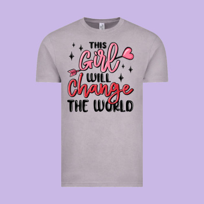 This Girl Will Change The World Vintage Tee Designed By Maliassmallbusiness