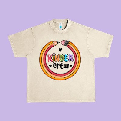 Kinder Crew Urban Heavy Tee Designed By Maliassmallbusiness