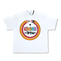 White kinder crew Urban Heavy Tee - MaliasSmallBusiness