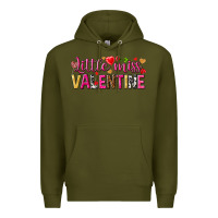 Army Green Little miss Valentine Premium Hoodie - HowdyJamesFarm