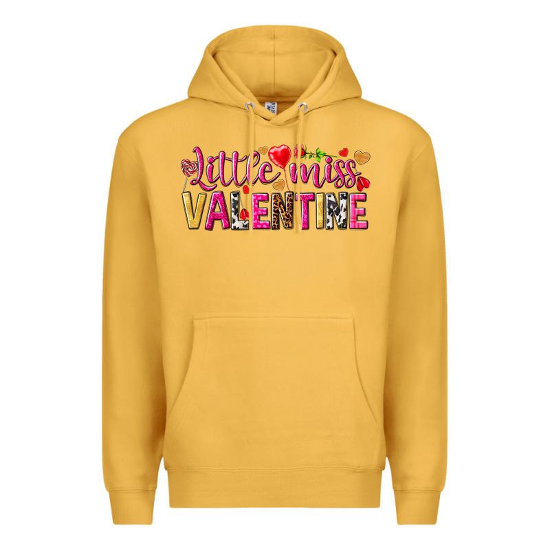Little Miss Valentine Premium Hoodie by HowdyJamesFarm | Teevron