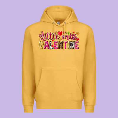 Little Miss Valentine Premium Hoodie Designed By Howdyjamesfarm