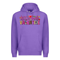 Purple Little miss Valentine Premium Hoodie - HowdyJamesFarm