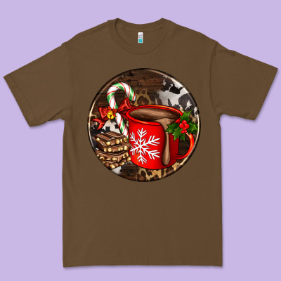 Christmas Hot Chocolate And Chocolate Premium Tee Designed By Adodesignshop