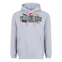 Heather Grey teacher mom Heavyweight Hoodie - CowGirlArtShop