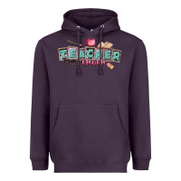 Plum teacher mom Heavyweight Hoodie - CowGirlArtShop