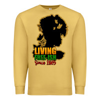 Antique Gold Living free-ish since 1865 Premium Sweatshirt - HowdyJamesFarm