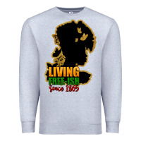 Heather Grey Living free-ish since 1865 Premium Sweatshirt - HowdyJamesFarm