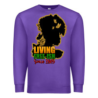 Purple Living free-ish since 1865 Premium Sweatshirt - HowdyJamesFarm