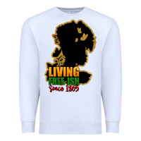 White Living free-ish since 1865 Premium Sweatshirt - HowdyJamesFarm