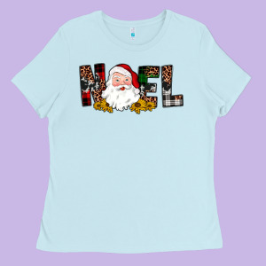 Santa Noel Ladies Tee Designed By Jahusdesignshop
