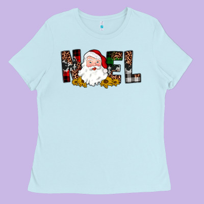Santa Noel Ladies Tee Designed By Jahusdesignshop