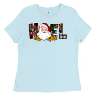 Baby Blue santa noel Ladies Tee - JahusDesignShop