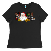 Black santa noel Ladies Tee - JahusDesignShop