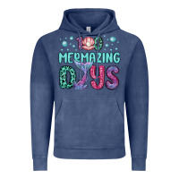 Vintage Denim 100 mermazing days Vintage Hoodie - MaliasSmallBusiness