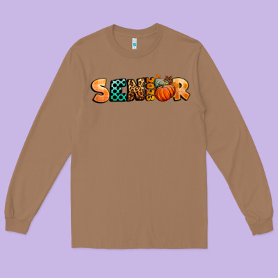 Fall Senior 2023 Long Sleeve Tee Designed By Bundleandbundleshop