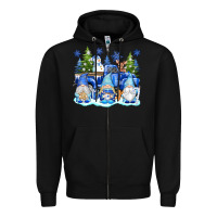 Black snow gnome truck Zipper Hoodie - texasbilliewilder