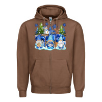 Chestnut snow gnome truck Zipper Hoodie - texasbilliewilder