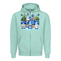 Seafoam snow gnome truck Zipper Hoodie - texasbilliewilder