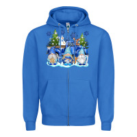 True Royal snow gnome truck Zipper Hoodie - texasbilliewilder