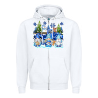 White snow gnome truck Zipper Hoodie - texasbilliewilder