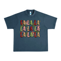 Midnight Navy fa la la la la la la la la Urban Heavy Tee - MaliasSmallBusiness
