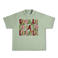 Oil Green fa la la la la la la la la Urban Heavy Tee - MaliasSmallBusiness