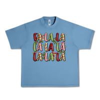 Pebble Blue fa la la la la la la la la Urban Heavy Tee - MaliasSmallBusiness
