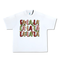 White fa la la la la la la la la Urban Heavy Tee - MaliasSmallBusiness