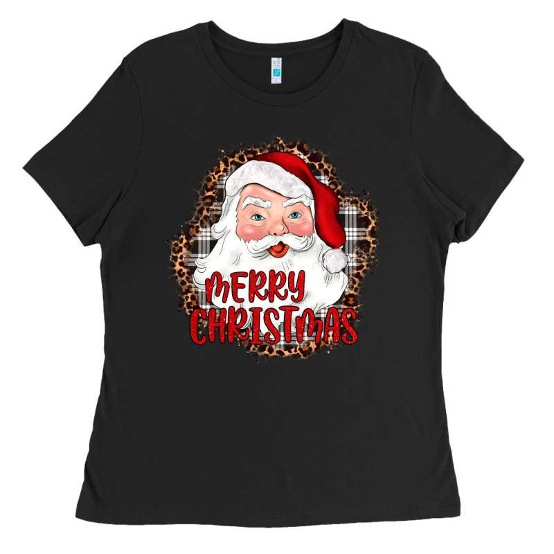 Merry Christmas Santa Ladies Tee by JahusDesignShop | Teevron