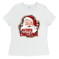 White merry christmas santa Ladies Tee - JahusDesignShop