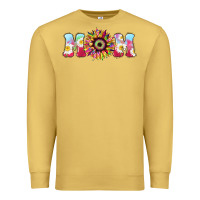 Antique Gold Tie dye sunflower Mom Mother's Day Premium Sweatshirt - HowdyJamesFarm