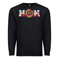 Black Tie dye sunflower Mom Mother's Day Premium Sweatshirt - HowdyJamesFarm
