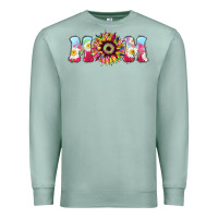 Seafoam Tie dye sunflower Mom Mother's Day Premium Sweatshirt - HowdyJamesFarm