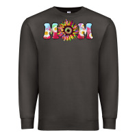 Smoke Tie dye sunflower Mom Mother's Day Premium Sweatshirt - HowdyJamesFarm
