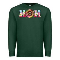 Sports Green Tie dye sunflower Mom Mother's Day Premium Sweatshirt - HowdyJamesFarm