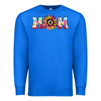 True Royal Tie dye sunflower Mom Mother's Day Premium Sweatshirt - HowdyJamesFarm