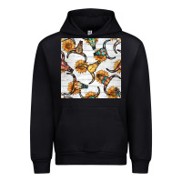 Black native american aztec seamless pattern 7 Urban Hoodie - BundleAndBundleShop