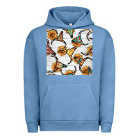 Pigment Pebble Blue native american aztec seamless pattern 7 Urban Hoodie - BundleAndBundleShop