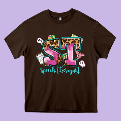 Speech Therapist Heavy Core Tee Designed By Adodesignshop