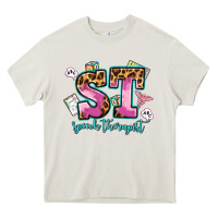 Cream speech therapist Heavy Core Tee - AdoDesignShop