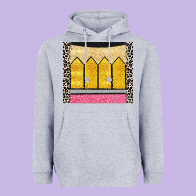 Glitter Pencil Heavyweight Hoodie Designed By Cowgirlartshop