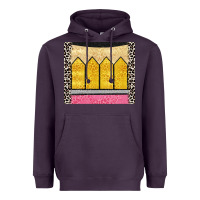 Plum glitter pencil Heavyweight Hoodie - CowGirlArtShop