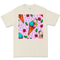 Bone ice cream seamless pattern Premium Tee - BundleAndBundleShop