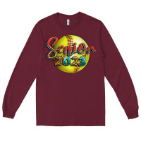 Burgundy softball senior 2023 Long Sleeve Tee - BundleAndBundleShop