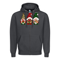Smoke Christmas gnomes Zipper Hoodie - NancyCooperArtShop
