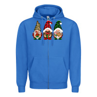 True Royal Christmas gnomes Zipper Hoodie - NancyCooperArtShop