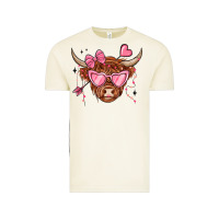 Vintage Arctic valentines day long haired cow Vintage Tee - MaliasSmallBusiness